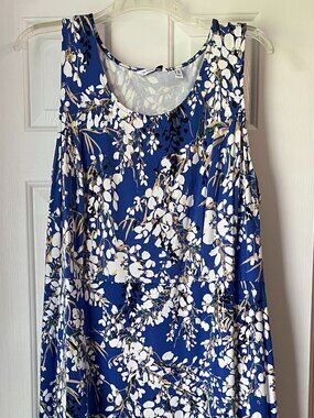 Royal Blue Plus Size Designer Long Dress